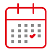 εικόνα που απεικονίζει ένα γραμμικό ημερολόγιο πριν από τη θεματική ενότητα των open days σχετικά με τη διαθεσιμότητα των ραντεβού με τους ταξιδιωτικούς συμβούλους για την ενημέρωση για το γαμήλιο ταξίδι σα;